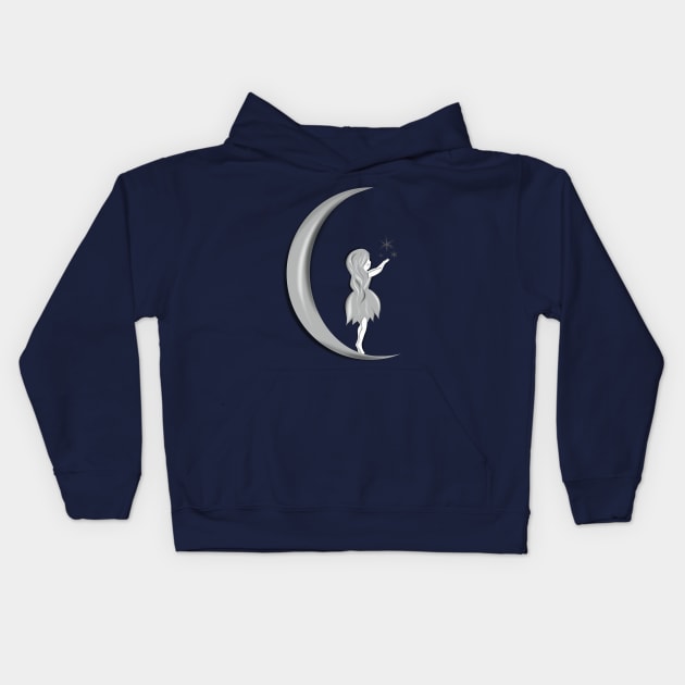 Dainty Moon Kids Hoodie by DaintyMoonDesigns